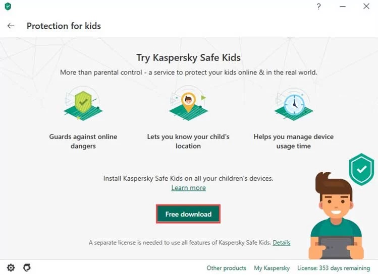 نصب kaspersky safe kids