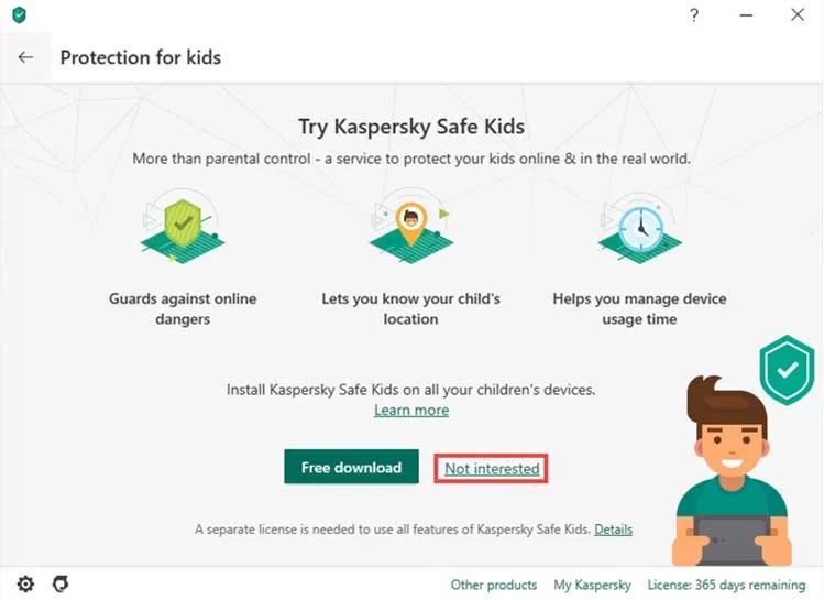 نصب kaspersky safe kids